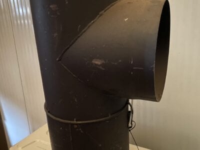 Tee Røgrør med sodpotte 250mm