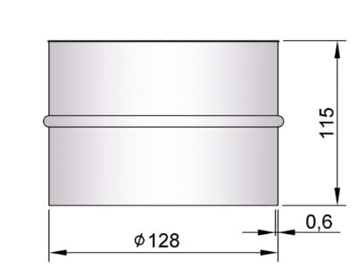 Murbøsning til ø120mm kort model