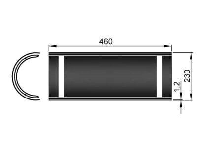 Varmeskjold 2 lags til 150mm