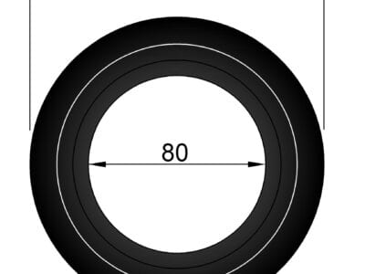 Pyntering til ø.80mm Røgrør.