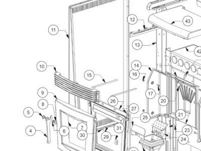 Sideplade til baby, venstre, sort