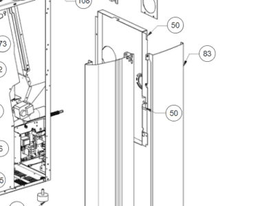 Sideplader, bageste til Duchessa, sorte