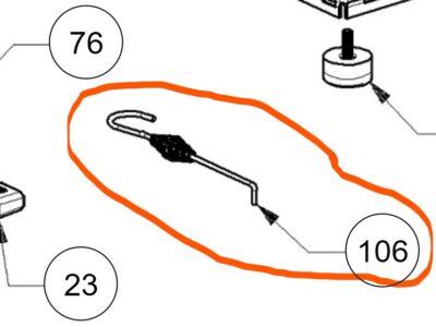 Håndtag/rensepind Extraflame