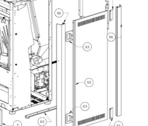 Sideplade til Bella, sort