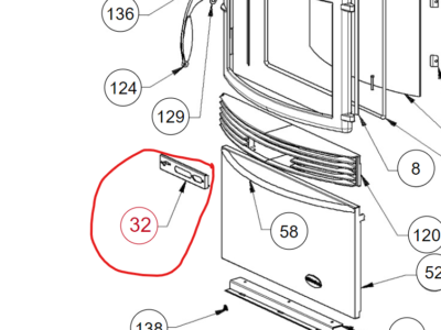 Display passer til Extraflame og Dal Zotto pilleovne med 5 taster