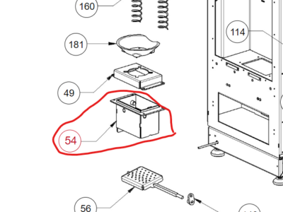 Brændekop til Extraflame Lp og Dal Zotto.