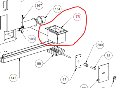 Brændekop i Stål passer til Extraflame og Dal Zotto pileovne