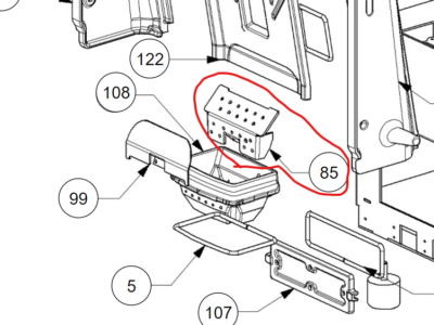 Brændeskjold bag i Brændekop passer til Extraflame og Dal Zotto pilleovne