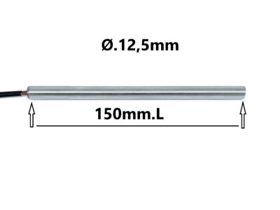 Gløderør / Eltænder til Thermorossi pilleovn 150mm 350W ø12,5mm