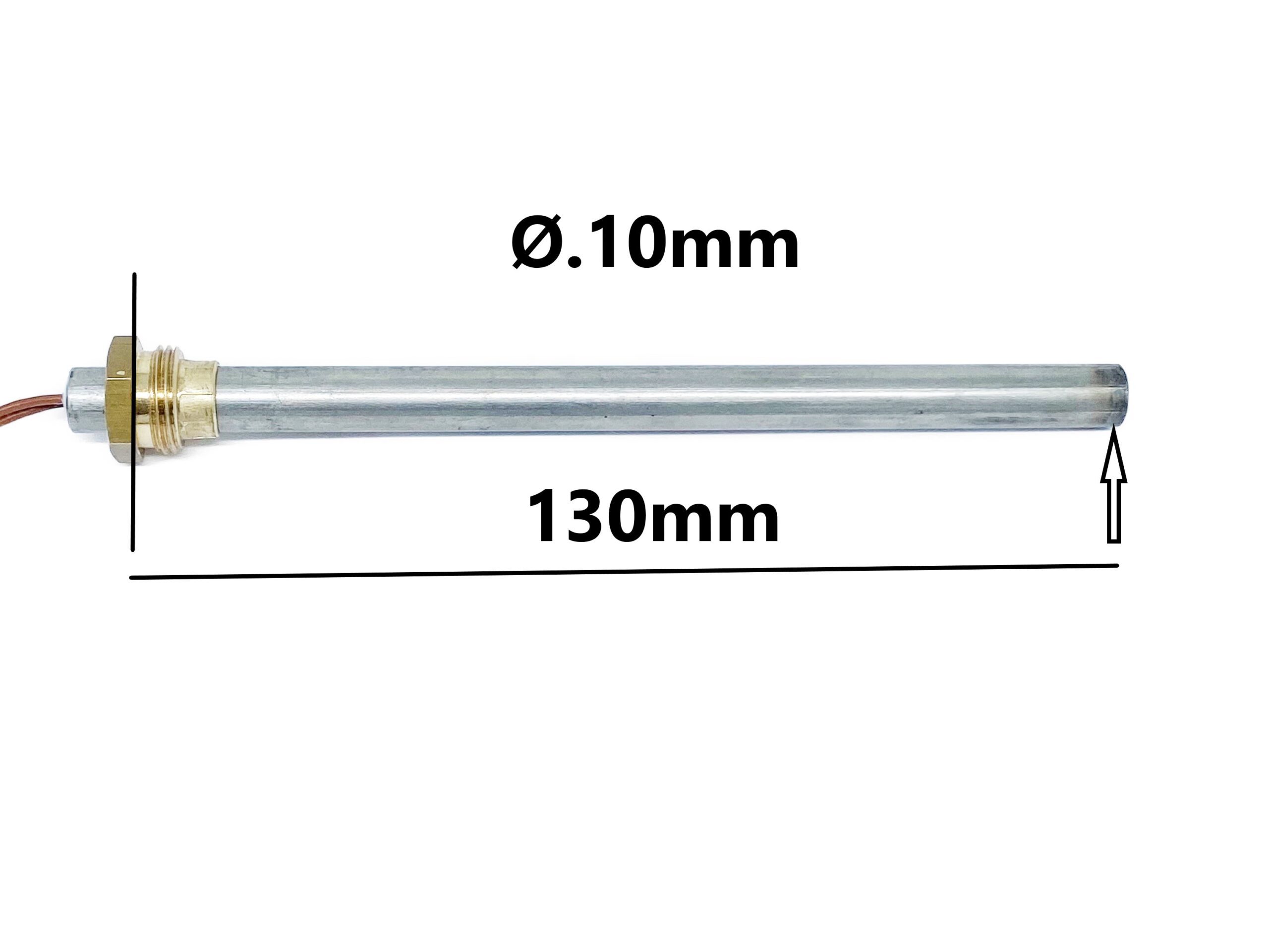 Gløderør med Gevind 130mm