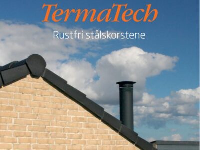 Stålskorsten 3" til pilleovn 80mm Slim.