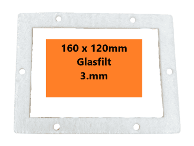 Pakning 160 x 120mm Filt x 3mm