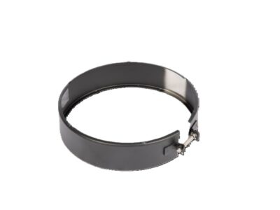 Stål skorsten 6" 150mm Spændebånd i sort
